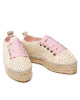 Manebi Еспадрили Sneakers D V 2.1 E0 Cream Net Raffia - Mera.bg