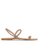 Manebi Сандали Crystal Embellished Leather Sandals V 6.3 Y0 Rose Gold 2 Bands - Mera.bg