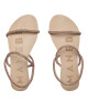 Manebi Сандали Crystal Embellished Leather Sandals V 6.3 Y0 Rose Gold 2 Bands - Mera.bg