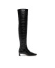 MICHAEL Michael Kors Чизми Cosmo Crocodile Embossed Leather Boot 40F4CSMB5E Черен - Mera.bg