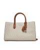 MICHAEL Michael Kors Дамска чанта Scarlett Medium Signature Logo Satchel 30F4GETS2B Бежов - Mera.bg