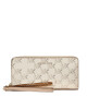 MICHAEL Michael Kors Голям дамски портфейл Large Logo Embossed 34H3GJ6T9U Pale Gold - Mera.bg