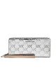 MICHAEL Michael Kors Голям дамски портфейл Large Logo Embossed 34H3SJ6T3U Silver - Mera.bg