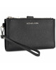 MICHAEL Michael Kors Голям дамски портфейл Wristlets 32T7GAFW4L Черен - Mera.bg