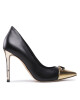 MICHAEL Michael Kors Обувки на ток Parker Pump 40F2PKHP4L Blk/Gold - Mera.bg