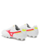Mizuno Обувки Morelia Ii Club P1GA2316 White/Fcoral2/Bolt2 64 - Mera.bg