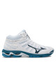 Mizuno Обувки за зала Wave Voltage Mid V1GA2165 Бял - Mera.bg