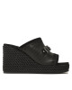 Mou Чехли Rope Wedge Big Metal Logo SW361000C Черен - Mera.bg