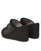 Mou Чехли Rope Wedge Big Metal Logo SW361000C Черен - Mera.bg