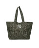 New Era Дамска чанта New York Yankees MLB Quilted Tote 60595121 Зелен - Mera.bg