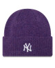 New Era Шапка New York Yankees Wide Cuff Knit Beanie 60580752 Виолетов - Mera.bg