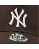New Era Шапка с козирка New York Yankees League Essential 60284919 Dark Brown/ White - Mera.bg