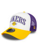 New Era Шапка с козирка Nba Retro Trucker Lakers 60434966 Бял - Mera.bg