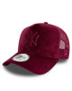 New Era Шапка с козирка New York Yankees Velour 60595364 Бордо - Mera.bg