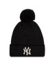 New Era Шапка Wmns Metallic Pom Beanie Nyy 60364282 Черен - Mera.bg