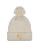 New Era Шапка Wmns Metallic Pom Beanie Nyy 60364284 Сив - Mera.bg