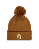 New Era Шапка Wmns Metallic Pom Nyy 60364286 Кафяв - Mera.bg
