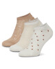 Nine West Къси чорапи KR_NW_FRESITA_Z_SS25 (3 PACK) Бежов - Mera.bg