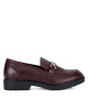 Nine West лоуфъри с дебела подметка WFA3043-1A Бордо - Mera.bg