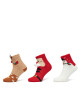 ONLY Комплект 3 чифта дълги чорапи дамски Christmas 15327608 Цветен - Mera.bg