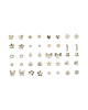 Pieces Комплект чифта обеци Pclona Mega Pack Earrings D2d 17153167 Златист - Mera.bg