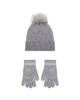 Pieces Комплект шапка и ръкавици Carine 17130999 Medium Grey Melange - Mera.bg