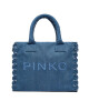 Pinko Дамска чанта Beach Shopping PE 24 PLTT 100782 A1WT Тъмносин - Mera.bg