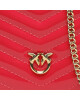PINKO Дамска чанта Box Clutch AI 23-24 PLTT 101514 A15B Червен - Mera.bg