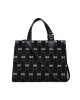 Pinko Дамска чанта Box Shopping Orizzontale AI 23-24 PLTT 101572 A10S Nero/Bianco/Antique Gold ZZ2Q - Mera.bg