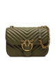 Pinko Дамска чанта Love Bell Classic AI 23-24 PLTT 100046 A14Q Каки - Mera.bg