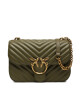 Pinko Дамска чанта Love Bell Classic AI 23-24 PLTT 100046 A14Q Каки - Mera.bg