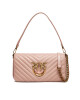 Pinko Дамска чанта Love Click Baguette Mini 100068 A0GK Cipria/Antique Gold O81Q - Mera.bg