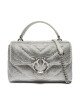 PINKO Дамска чанта Love Lady Puff Mini Cl AI 24-25 PLTT 100044 A217 ZZFN Сребрист - Mera.bg