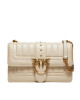 Pinko Дамска чанта Love One Classic Cl Single Side PE 24 PLTT 102823 A1F1 Екрю - Mera.bg