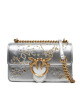 PINKO Дамска чанта Love One Mini Dc AI 24-25 PLTT 100074 A1YW Сребрист - Mera.bg