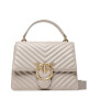 Pinko Дамска чанта Love One Top Handle Classic Ligh PE 23 PLTT 100066 A0GK Сив - Mera.bg