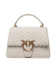Pinko Дамска чанта Love One Top Handle Classic Ligh PE 23 PLTT 100066 A0GK Бял - Mera.bg