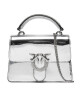 PINKO Дамска чанта Love One Top Handle Mini Light AI 24-25 PLTT 100071 A1JD Сребрист - Mera.bg