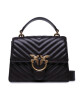 Pinko Дамска чанта Love One Top Handle Mini Light PE 23 PLTT 100071 A0GK Dark Brown M04Q - Mera.bg