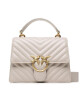 PINKO Дамска чанта Love One Top Handle Mini Light PE 23 PLTT 100071 A0GK Сив - Mera.bg