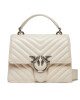 Pinko Дамска чанта Love One Top Handle Mini Light PE 23 PLTT 100071 A0GK Бял - Mera.bg