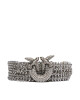 PINKO Дамски колан Strass Buckle Belt H2 105878 A2X8 Сребрист - Mera.bg