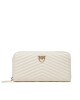Pinko Голям дамски портфейл Ryder Zip Around 100250 A0GK Bianco Seta/Antique Z14Q - Mera.bg