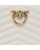 Pinko Голям дамски портфейл Taylor Zip Around PE 23 PCPL 100249 A0GK Bianco Seta/Antique Gold Z14Q - Mera.bg
