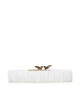 Pinko Колан в талията Love Ruffle H4 Belt 20231 PLT01 100824.A0F2 Бял - Mera.bg
