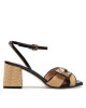 Pollini Сандали SA16486C0ETS110A Rafalla Natu/Nero - Mera.bg