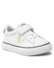 Polo Ralph Lauren Гуменки Sayer Ps RF104093 White Recycled Canvas/Navy/Citron w/ Citron PP - Mera.bg