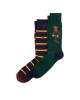 Polo Ralph Lauren Комплект 2 чифта дълги чорапи мъжки 449928418002 2Pk Green/Purple Aob - Mera.bg