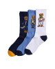 Polo Ralph Lauren Комплект 3 чифта дълги чорапи мъжки 449944158002 Navy/Blue/White Bears 999 - Mera.bg