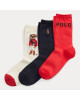 Polo Ralph Lauren Комплект 3 чифта дълги чорапи мъжки - Mera.bg